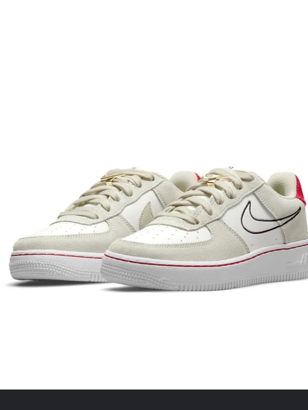 Nike Air Force 1 LV8 GS Light Stone Red Suede Size 6.5Y / Women’s 8
